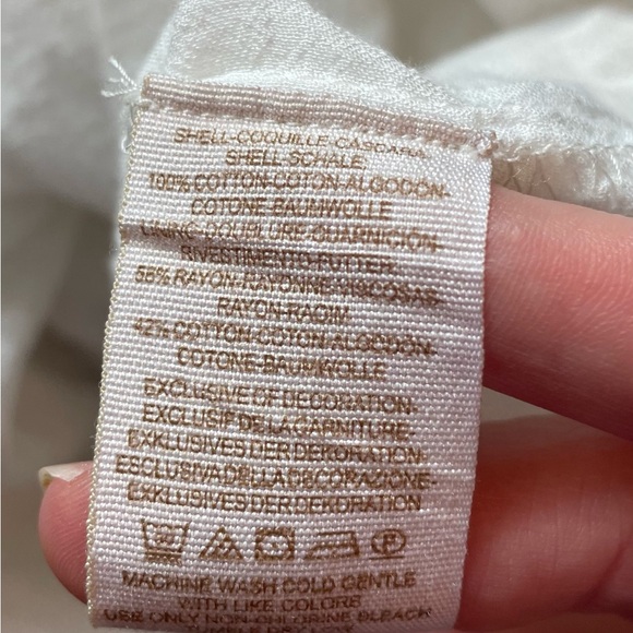 Free People Toosaloosa Slub Meadows Ivory Embroidered Midi Dress Size S Boho - Picture 11 of 11